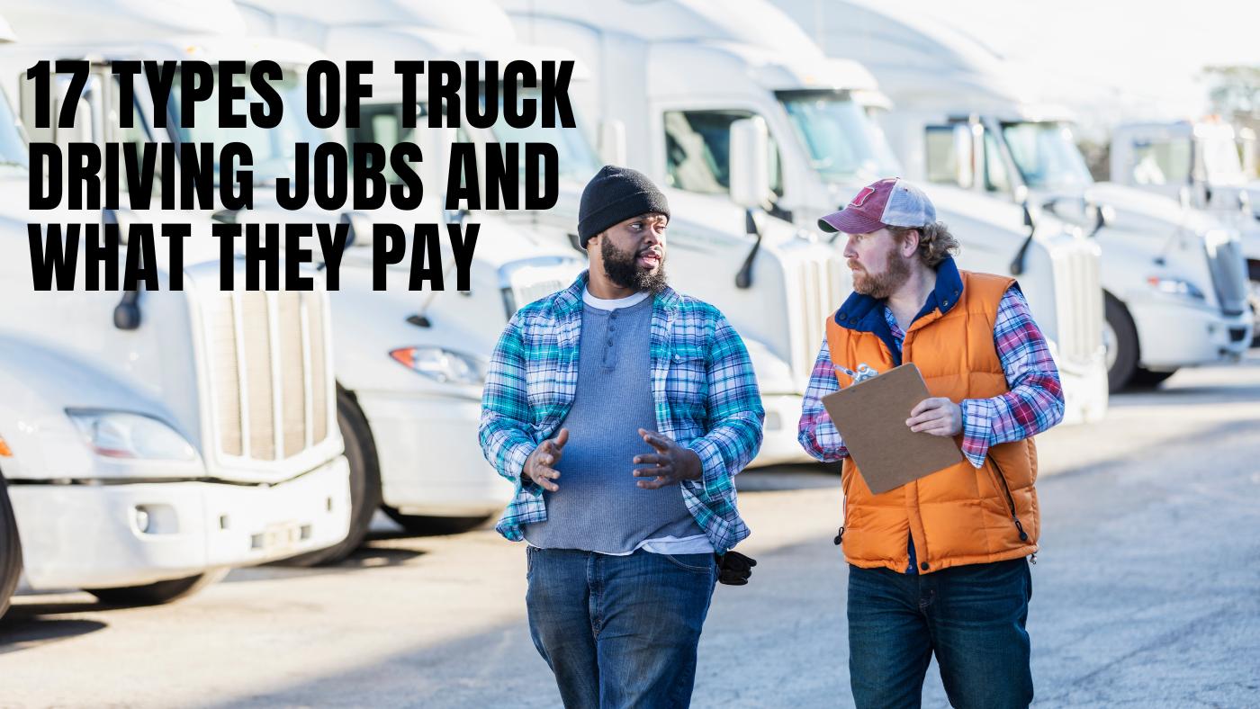 types of trucking jobs